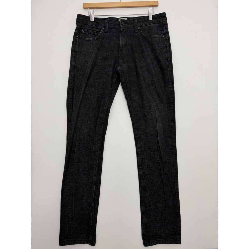 Naked & Famous Jeans Mens 33x33 Black Super Skinny Guy Grandrelle Denim Stretch